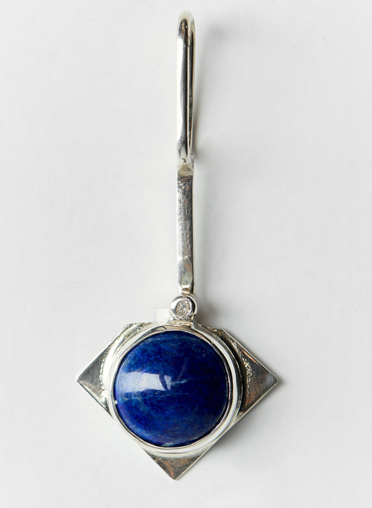 Lapis Lazuli Pendant, Sterling Silver