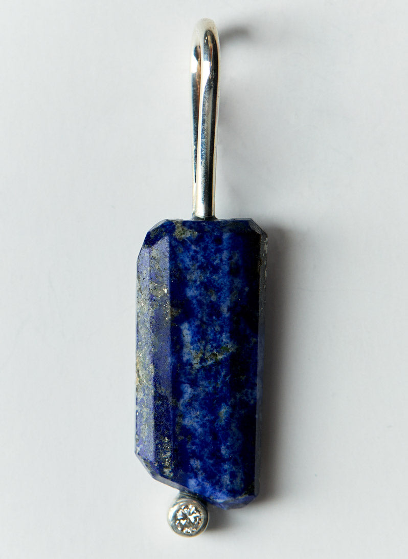 Lapis Lazuli Pendant, Sterling Silver