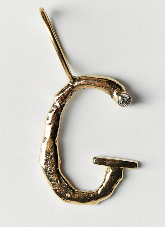 "G" pendant, 14k Gold