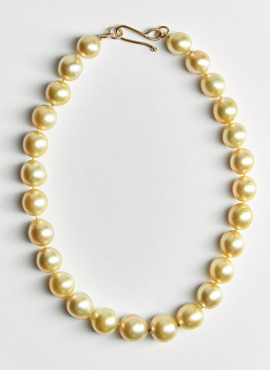 Golden South Sea Pearl Necklace