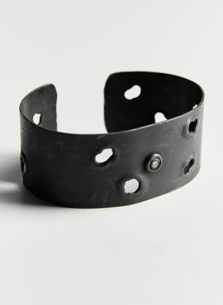 Oxidized Sterling Silver Cuff