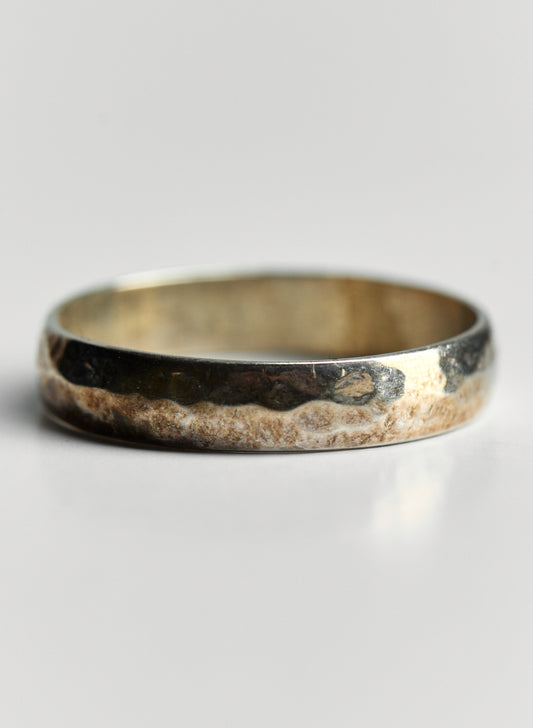 Hammered Silver Band