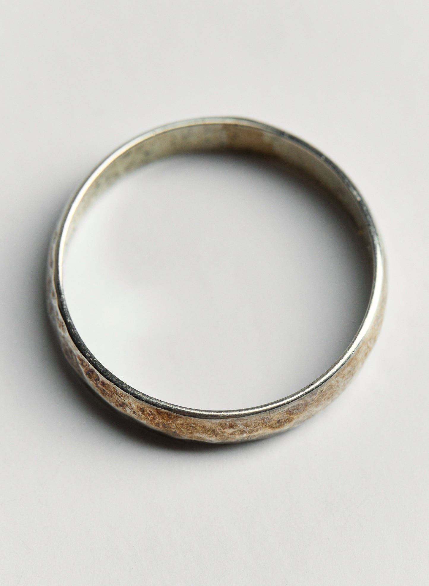 Hammered Silver Band